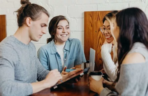 Group at table