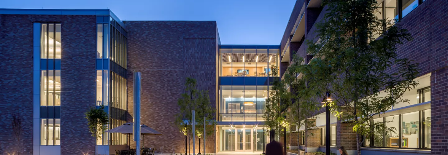 Building at night